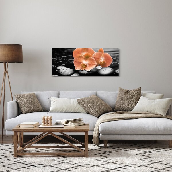 Slika - Narančaste orhideje (120x50 cm)