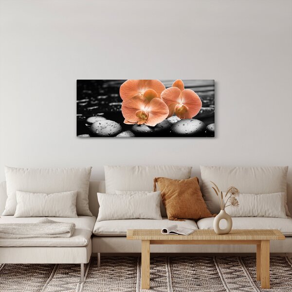 Slika - Narančaste orhideje (120x50 cm)