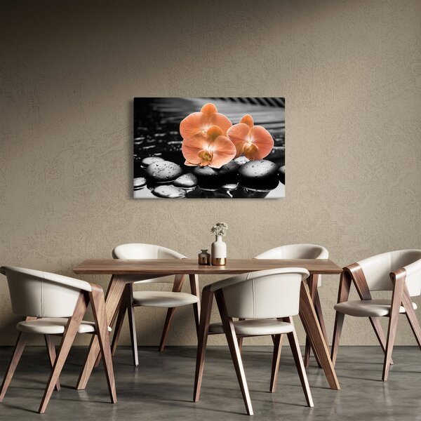 Slika - Narančaste orhideje (90x60 cm)