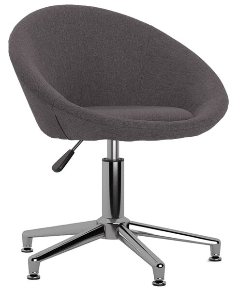 VidaXL Okretna uredska stolica od tkanine smeđe-siva