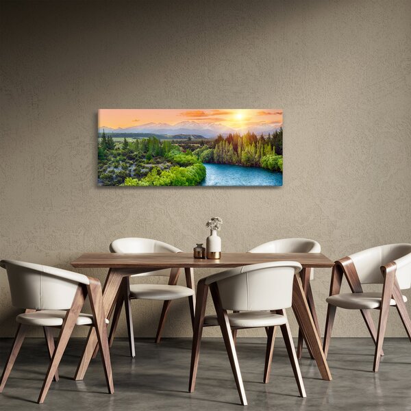 Slika - Šumski planinski krajolik (120x50 cm)