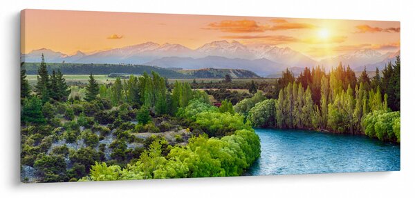 Slika - Šumski planinski krajolik (120x50 cm)