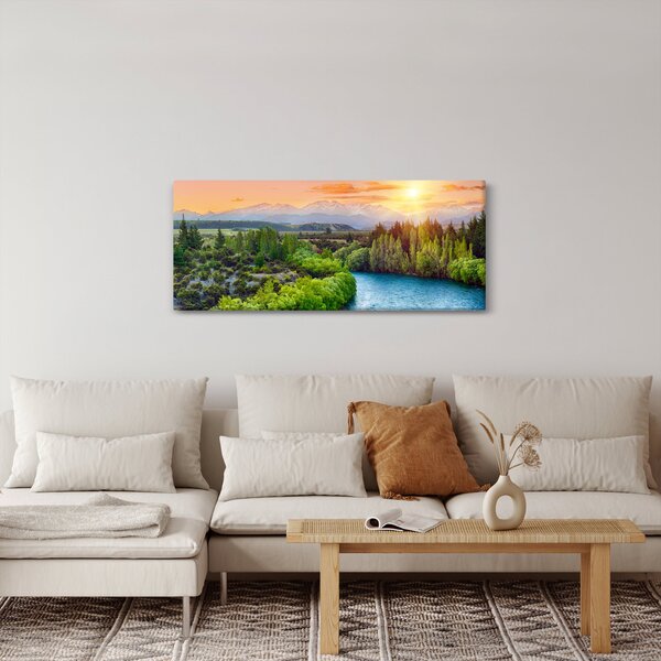 Slika - Šumski planinski krajolik (120x50 cm)