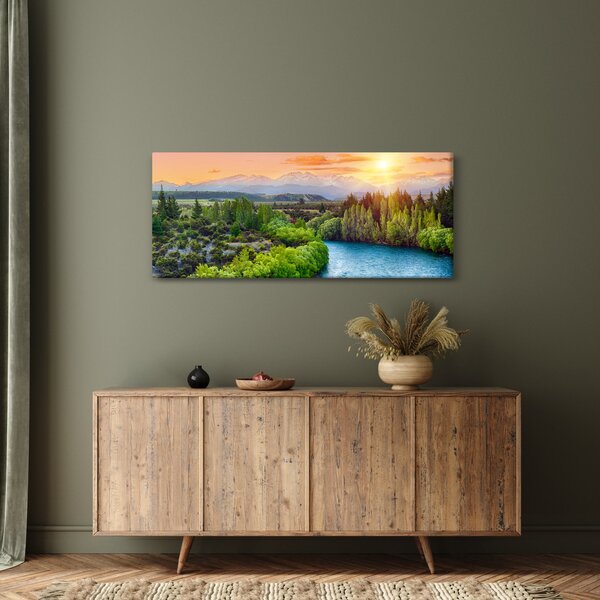 Slika - Šumski planinski krajolik (120x50 cm)