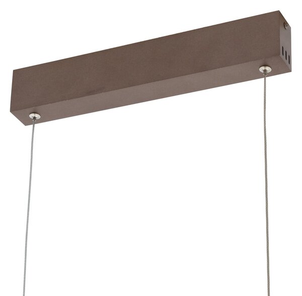 Viseće Svjetiljka Lucande, Mylosh, prigušiv, Smeđa / hrđa, Kuhinja, Aluminij, Moderan