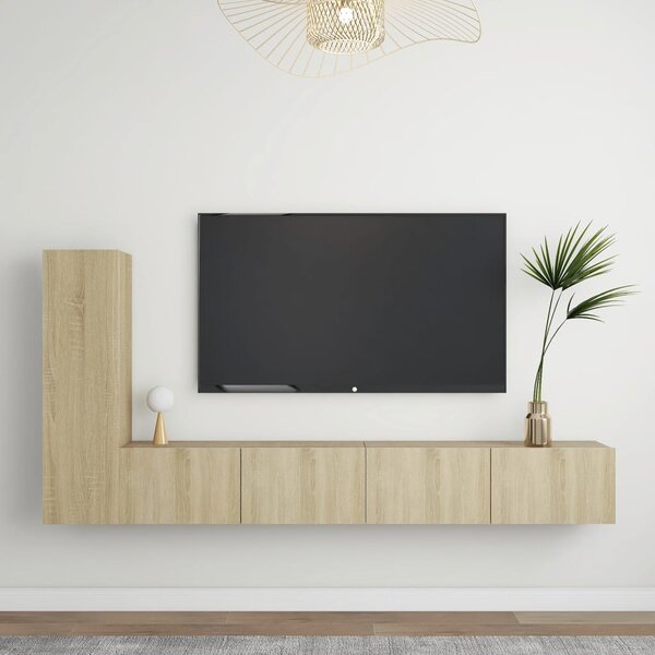 VidaXL 3-dijelni set TV ormarića boja hrasta sonome od iverice