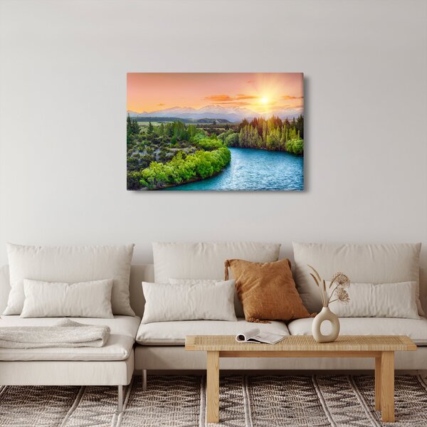 Slika - Šumski planinski krajolik (90x60 cm)