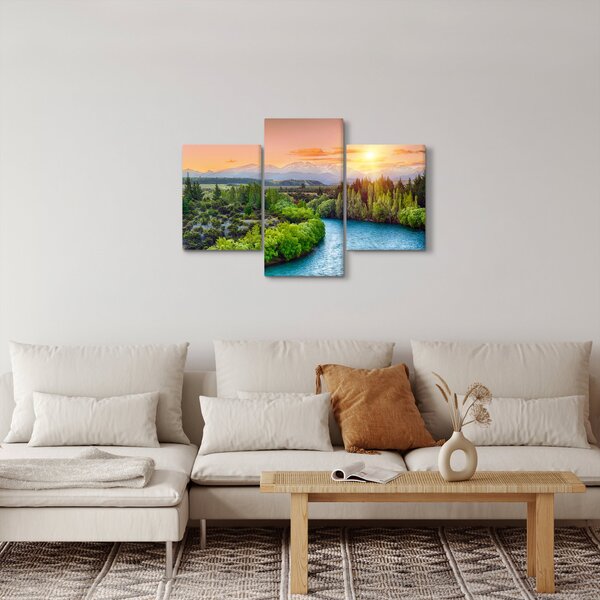 Slika - Šumski planinski krajolik (90x60 cm)