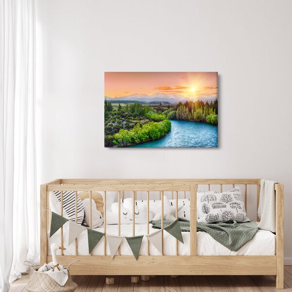 Slika - Šumski planinski krajolik (90x60 cm)