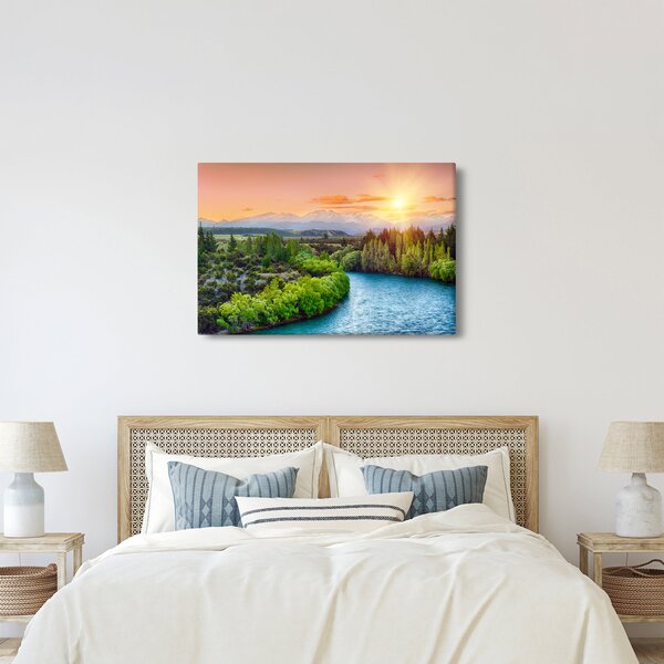 Slika - Šumski planinski krajolik (90x60 cm)
