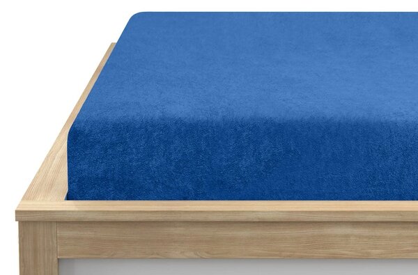 Frotirna plahta EXCLUSIVE tamno plava 160 x 200 cm
