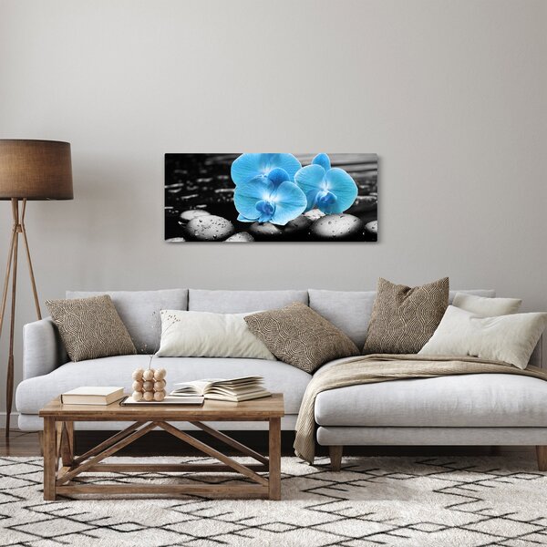 Slika - Plava orhideja (120x50 cm)