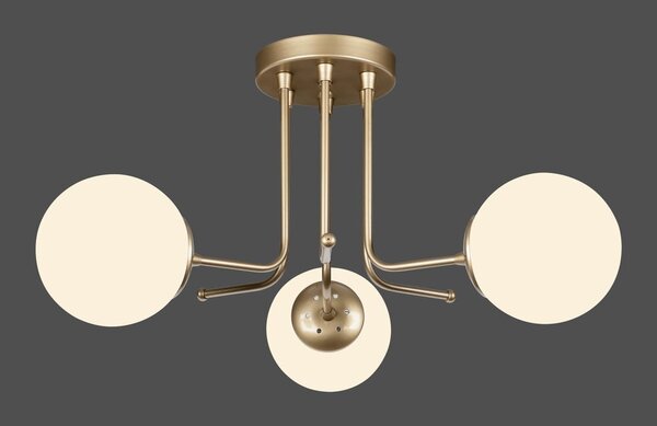 Stropna lampa u zlatnoj boji Squid Lighting Star, visina 34 cm