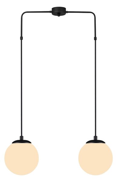 Crna viseća svjetiljka Squid Lighting Efe, visina 100 cm