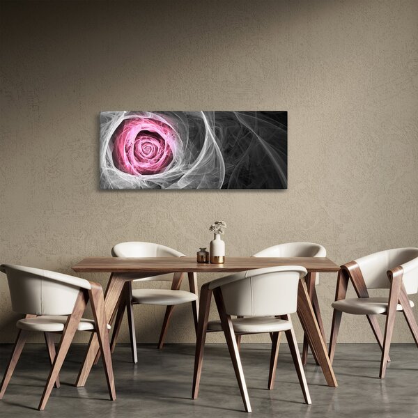 Slika - Apstraktna ruža, fuksija (120x50 cm)