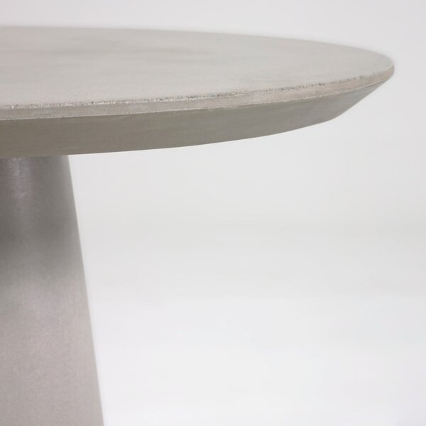 Betonski vanjski blagovaonski stol Kave Home Itai, ⌀ 90 cm