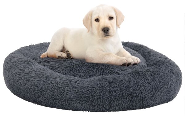 VidaXL Perivi jastuk za pse i mačke tamnosivi 70 x 70 x 15 cm plišani