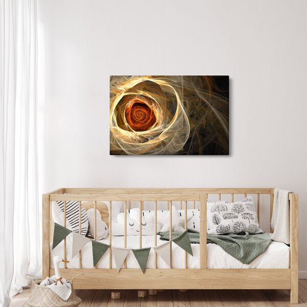 Slika - Apstraktne ruže u vatrenim bojama (90x60 cm)