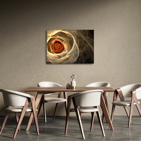 Slika - Apstraktne ruže u vatrenim bojama (70x50 cm)