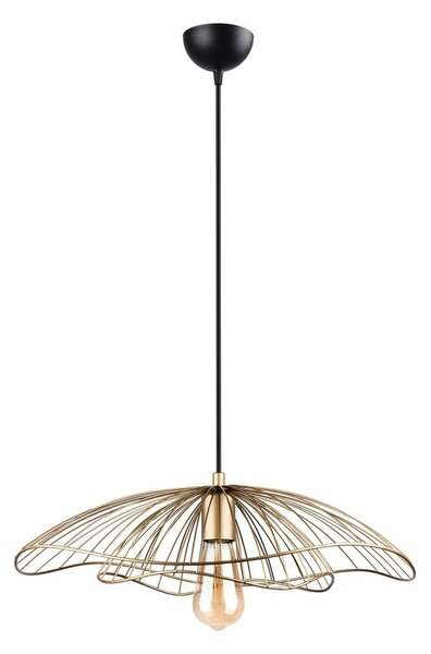 Viseća svjetiljka zlatne boje Squid Lighting Root, visina 111 cm