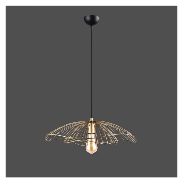 Viseća svjetiljka zlatne boje Squid Lighting Root, visina 111 cm