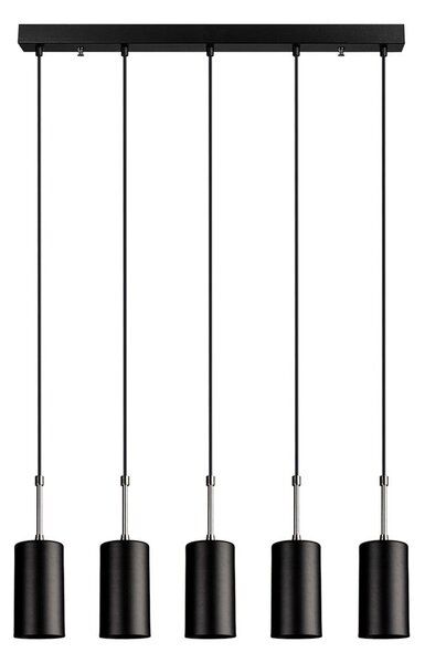 Crna viseća svjetiljka Squid Lighting Geo, visina 120 cm
