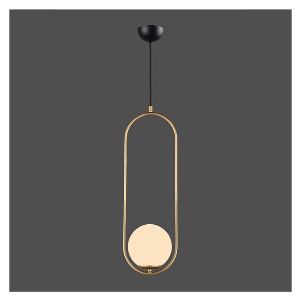 Viseća svjetiljka zlatne boje Squid Lighting Arch, visina 146 cm