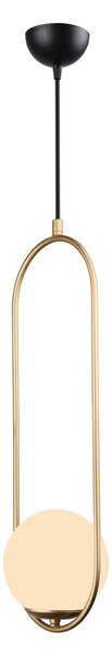 Viseća svjetiljka zlatne boje Squid Lighting Arch, visina 146 cm