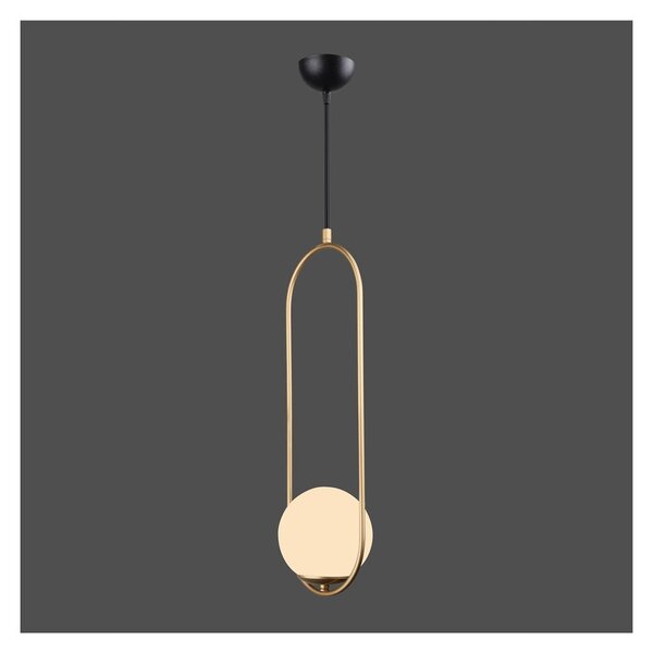 Viseća svjetiljka zlatne boje Squid Lighting Arch, visina 146 cm