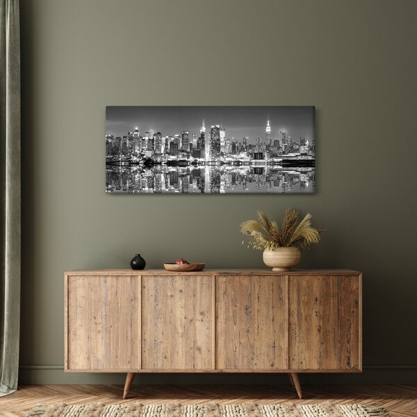 Slika - New York, crno-bijelo (120x50 cm)