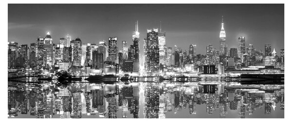 Slika - New York, crno-bijelo (120x50 cm)