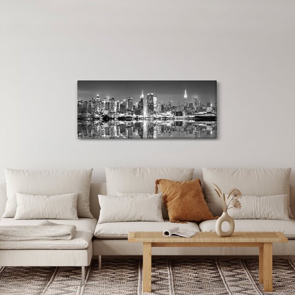 Slika - New York, crno-bijelo (120x50 cm)