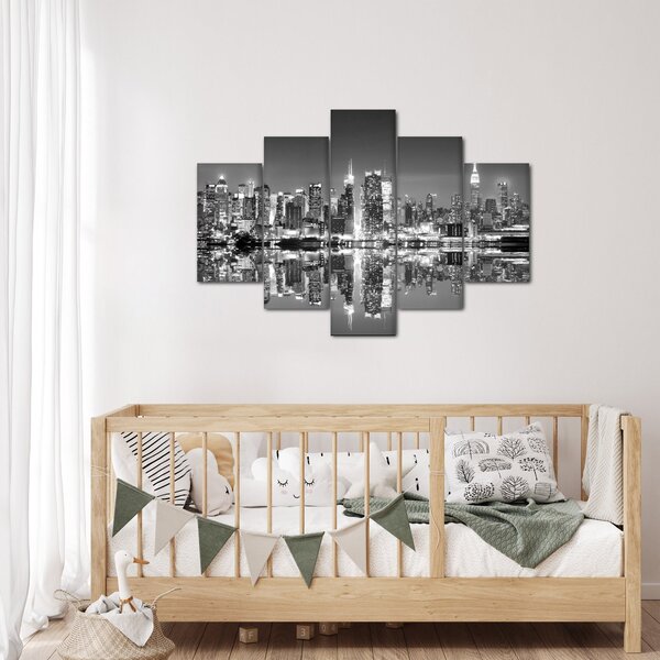 Slika - New York, crno-bijelo (150x105 cm)