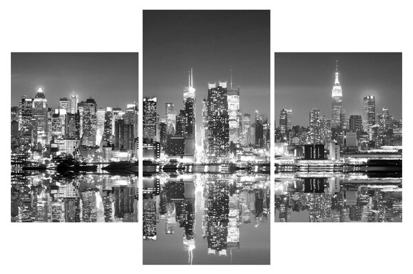 Slika - New York, crno-bijelo (90x60 cm)