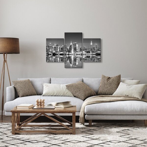 Slika - New York, crno-bijelo (90x60 cm)