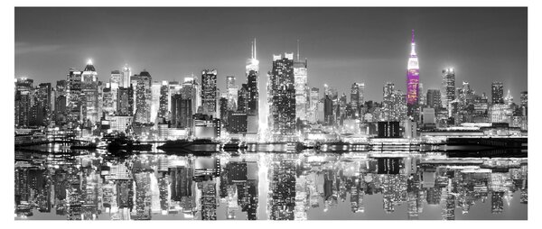 Slika - New York i ljubičasti neboder (120x50 cm)