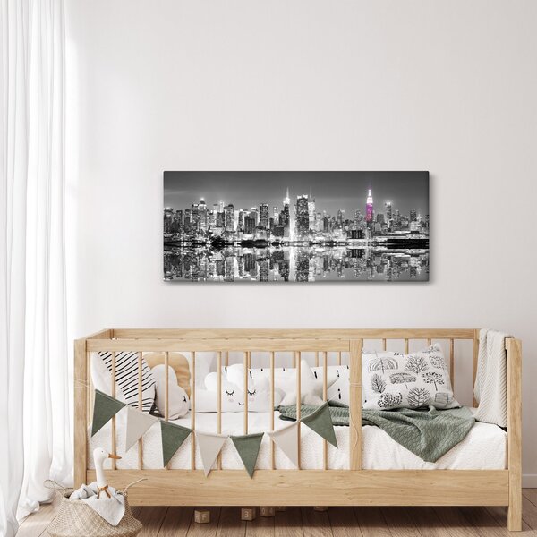 Slika - New York i ljubičasti neboder (120x50 cm)