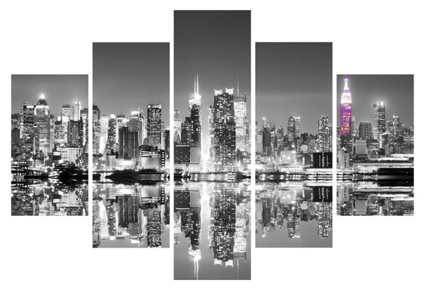 Slika - New York i ljubičasti neboder (150x105 cm)