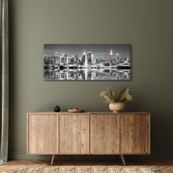 Slika - New York i ljubičasti neboder (120x50 cm)