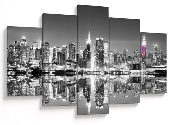 Slika - New York i ljubičasti neboder (150x105 cm)