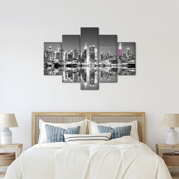 Slika - New York i ljubičasti neboder (150x105 cm)
