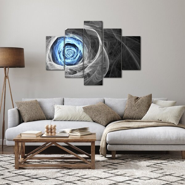 Slika - Sažetak Plava ruža (150x105 cm)