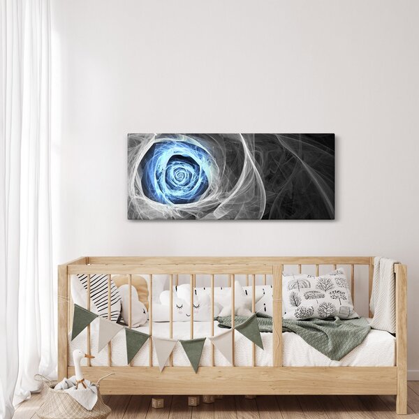 Slika - Sažetak Plava ruža (120x50 cm)