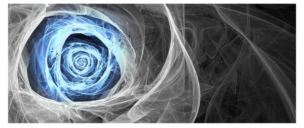 Slika - Sažetak Plava ruža (120x50 cm)