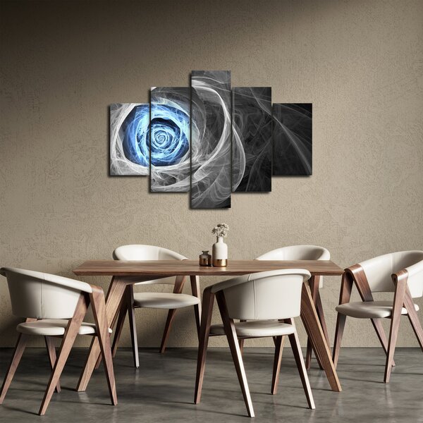Slika - Sažetak Plava ruža (150x105 cm)