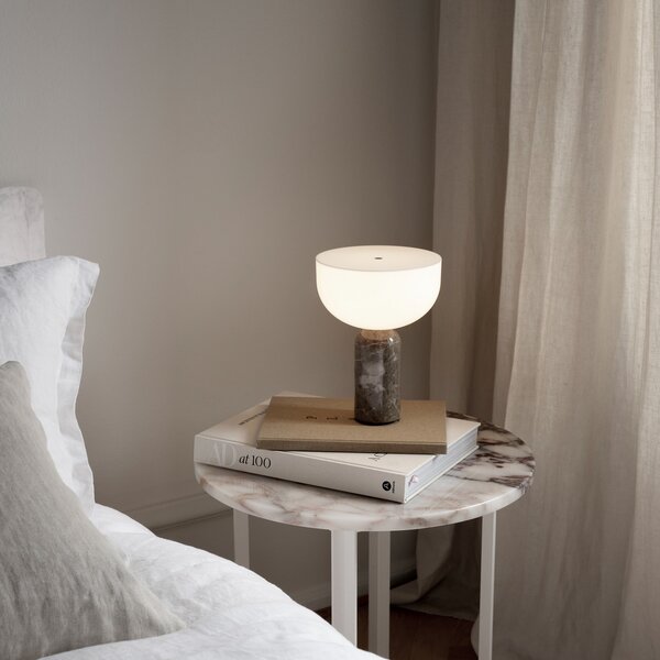 Stolne Lampa New Works, Kizu Portable, prigušiv, Sivo, Dnevna soba, Mramor, Dizajn