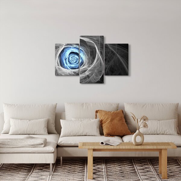 Slika - Sažetak Plava ruža (90x60 cm)