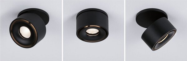 Reflektori Paulmann, Spircle, Crno, Dnevna soba, Metal, Moderan