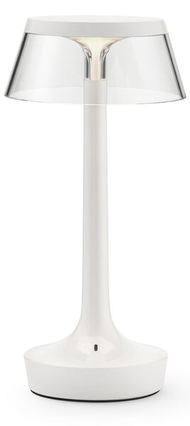 Stolne Lampa FLOS, Bon jour unplugged, prigušiv, Bijela, Područje hodnika, Plastika, Dizajn