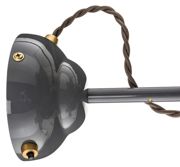 Zidne Svjetiljka Anglepoise, Original 1227 Brass, prigušiv, Sivo, Dnevna soba, Metal, Industrijski dizajn